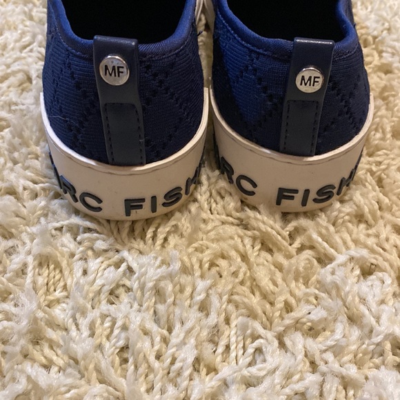 ❤️Marc Fisher Sneaker Deyla Knit Logo Comfort Womens Slip On Blue Size 7… - Picture 3 of 5